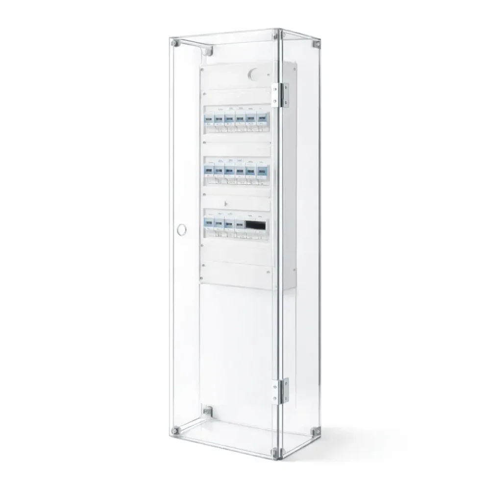 Coffrage de Tableau Électrique En Plexiglass Transparent sur mesure - 10 mm - Vissé