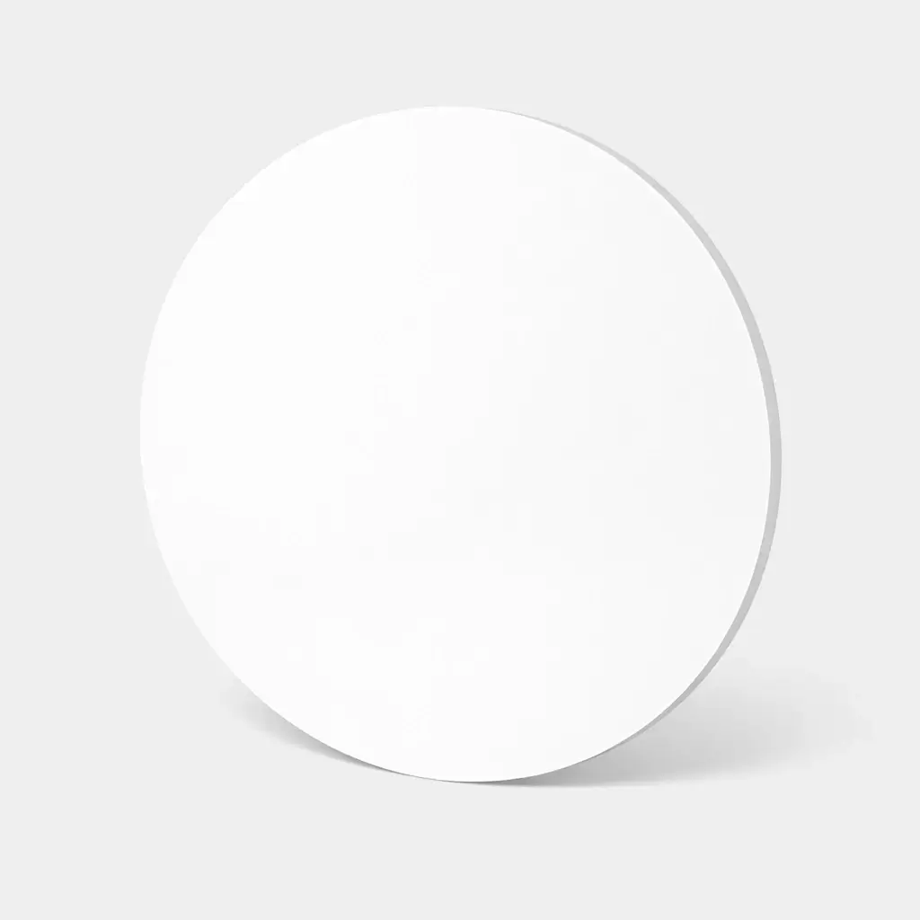 Plexiglass rond Blanc Opaque Brillant 3 mm sur mesure ( Opaque )