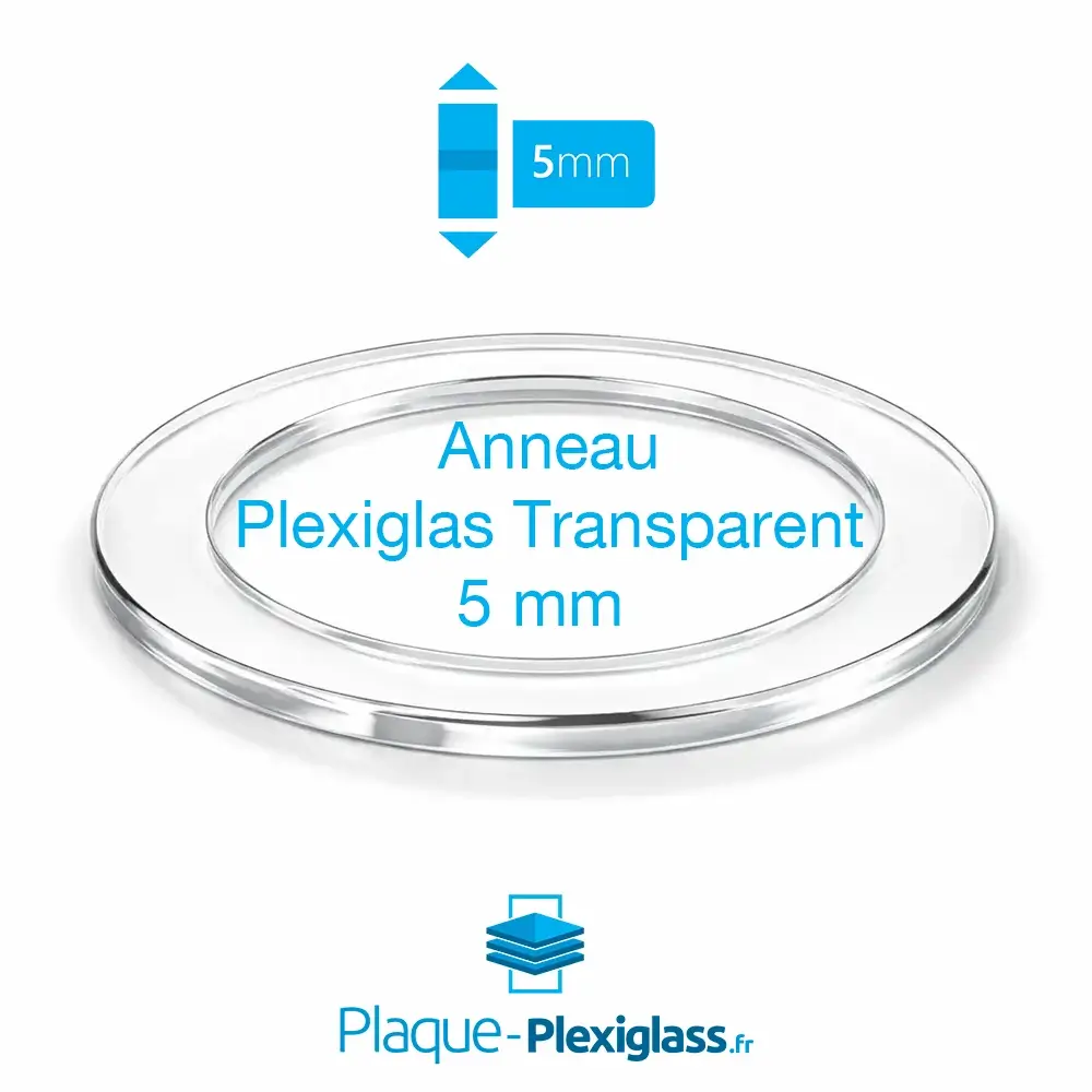 Anneau Plexiglass transparent 5 mm sur mesure - CN / GS 6 Anneau Plexiglass transparent 5 mm sur mesure - CN / GS – Image 6