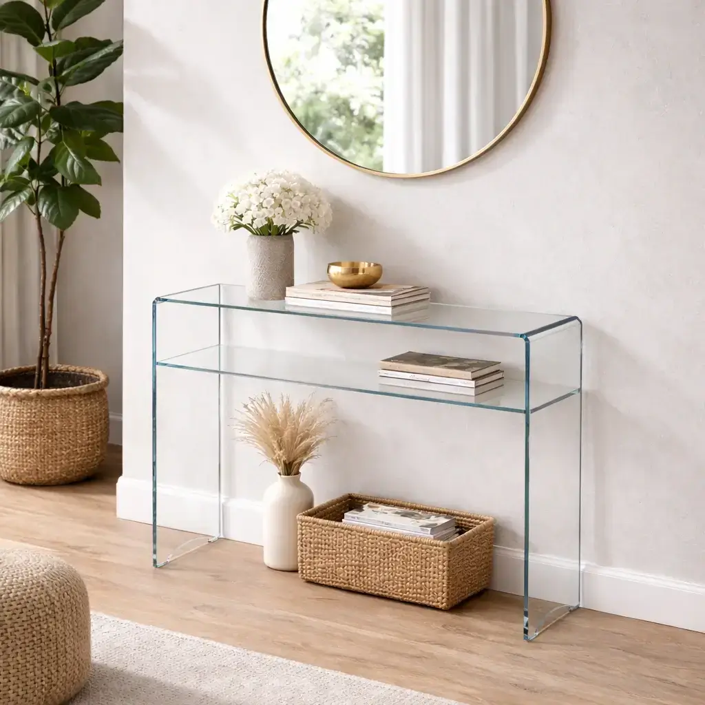 Console Plexiglass Transparent 90×30 cm – 15 mm 3 Console Plexiglass Transparent 90×30 cm – 15 mm – Image 3