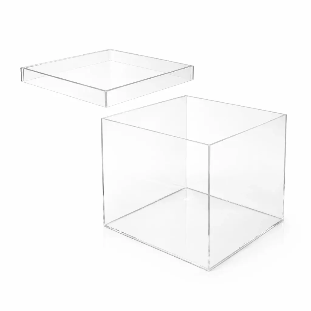 Couvercle Boite cubique transparente epaisseur 5 mm 40 × 40 × 40 cm