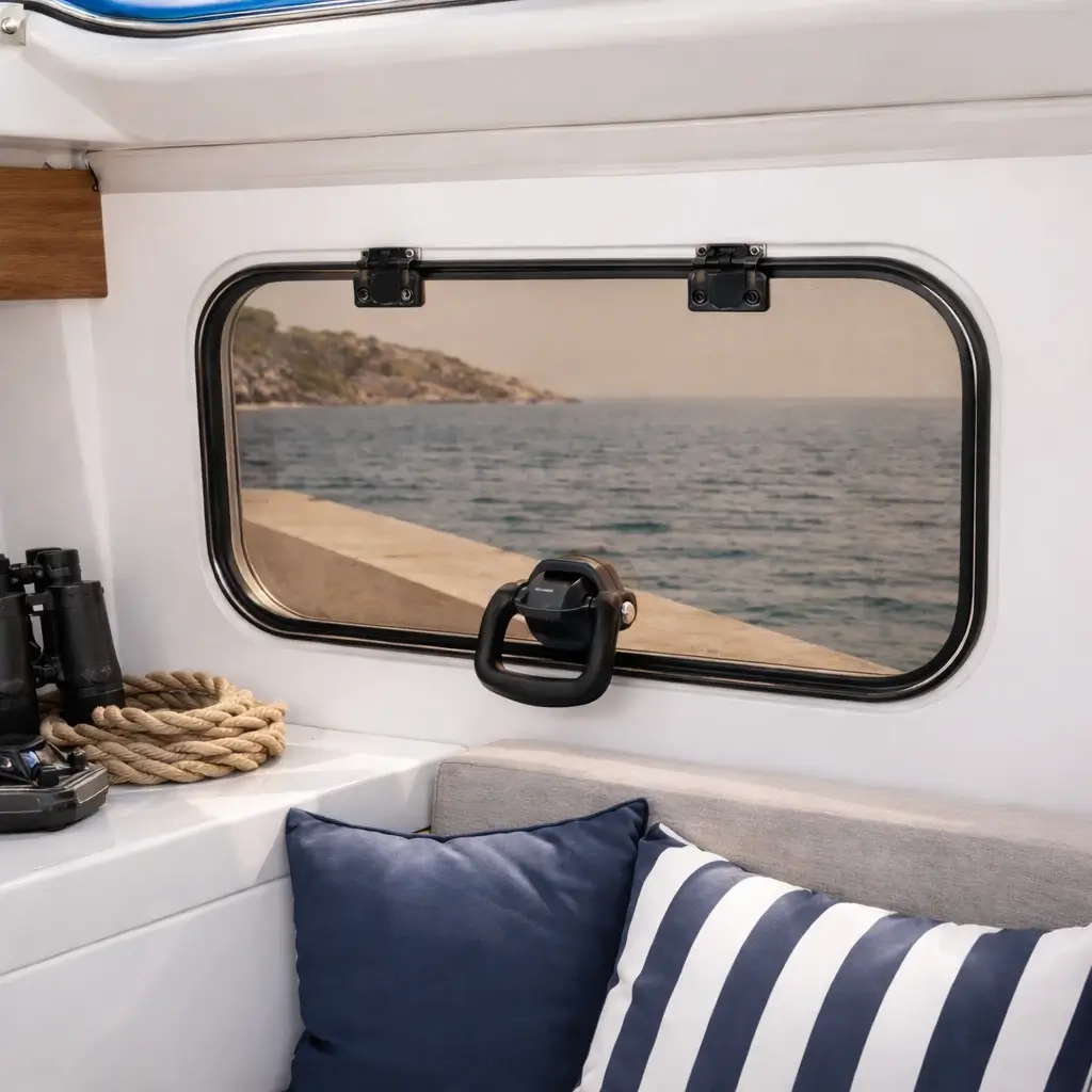 Hublot de bateau en Plexiglass fumé marron clair 10 mm sur mesure