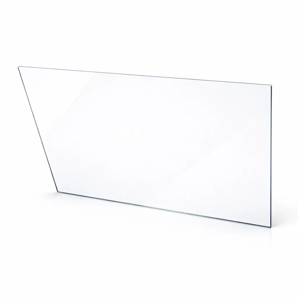 Plexiglass trapèze rectangle 5 mm 242 x 235 x 52,5 cm