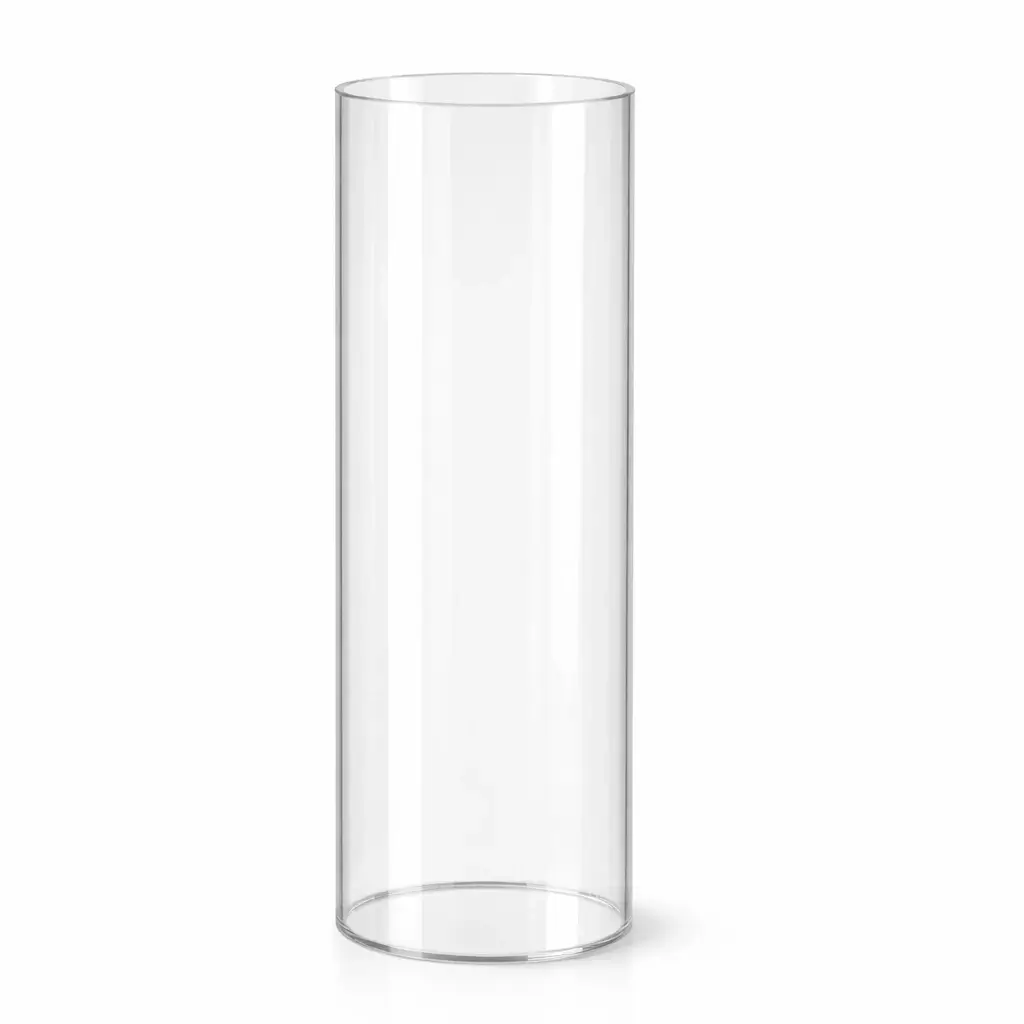 Tube transparent diamètre 30 cm sans fond ni couvercle