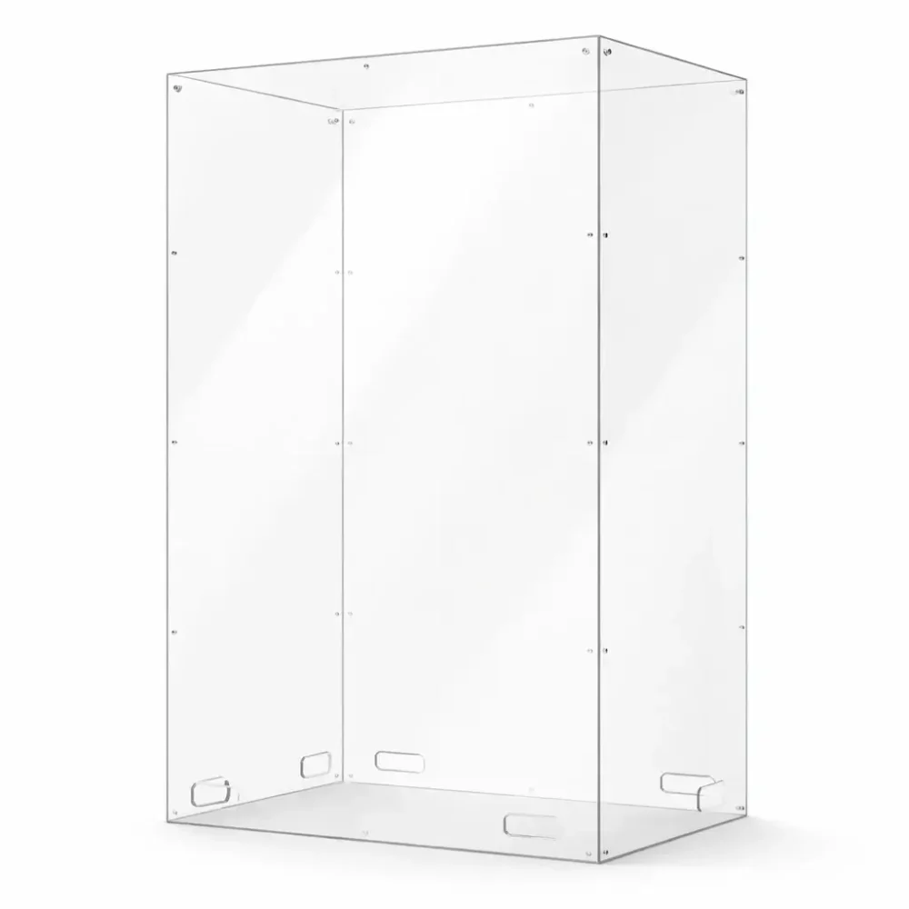 Vitrine Plexiglas Cristal 5 Faces Vissées 2 x 1 x 2,2 m