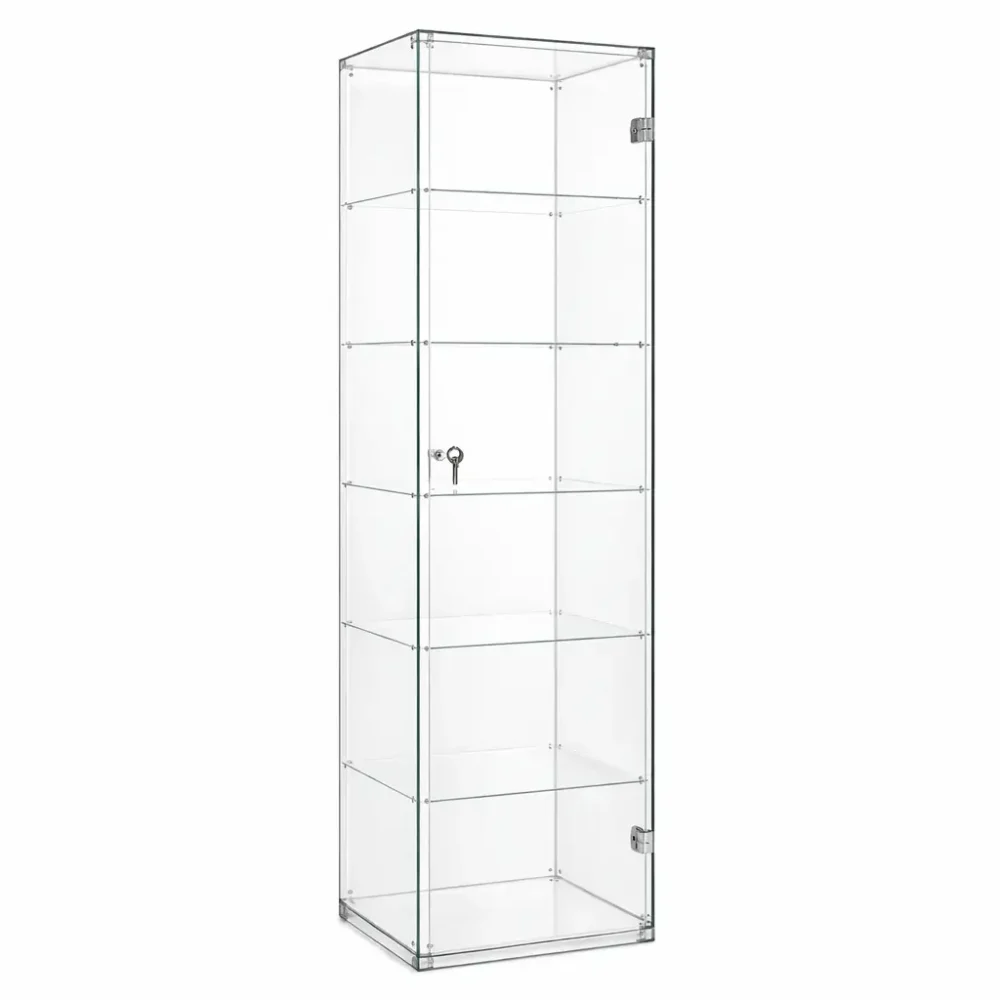 Vitrine Plexiglass Colonne Transparente 200 cm – Carrée 50 × 50 cm