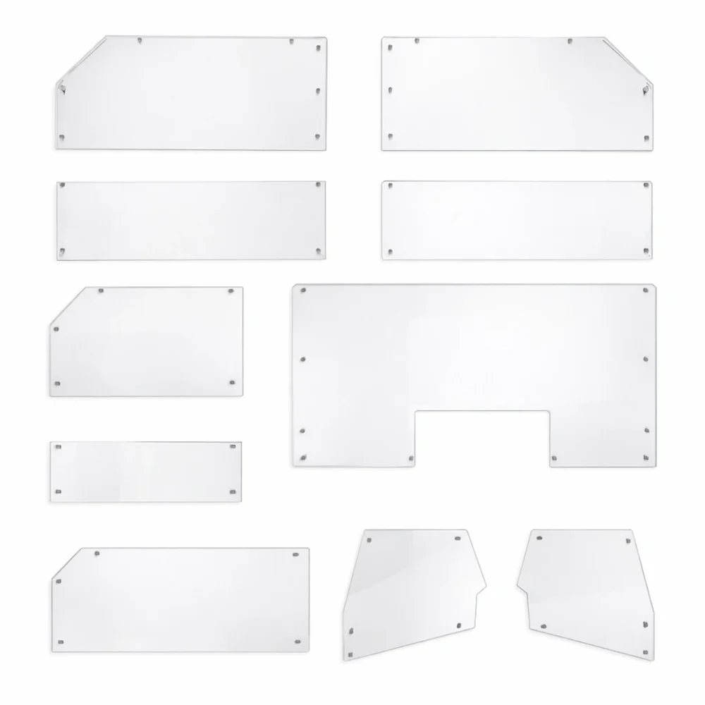 Decoupes Plexi sur mesure pour Carter de protection machine en plexiglass 4 mm
