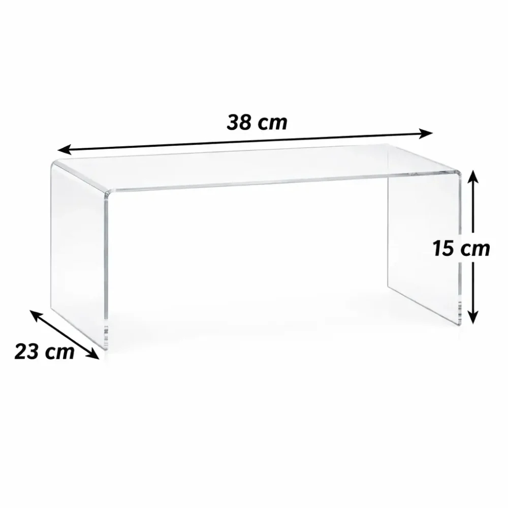 Présentoir en U transparent en Plexiglas 3 mm pour comptoir