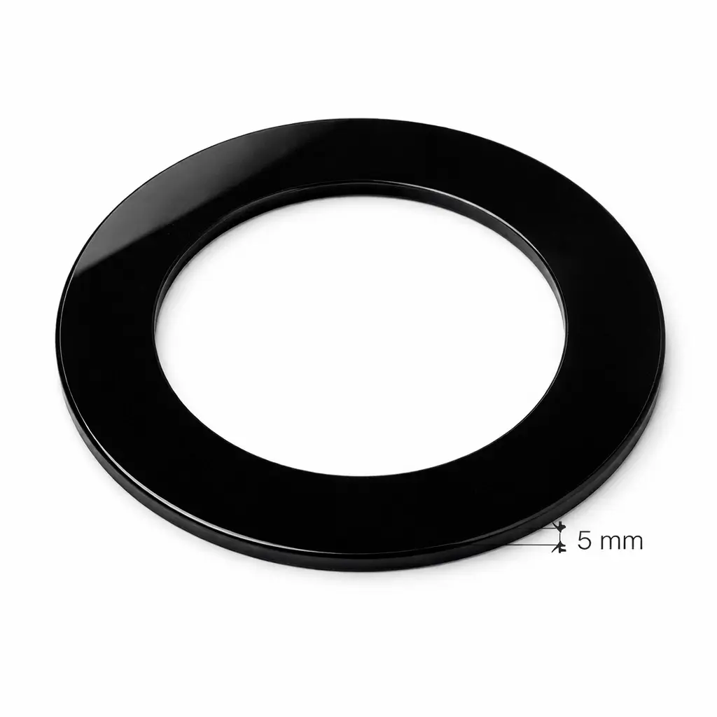 Anneau Noir Plexiglass 5 mm