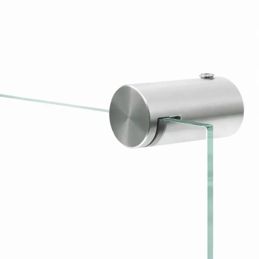 Fixation pince plexiglass inox