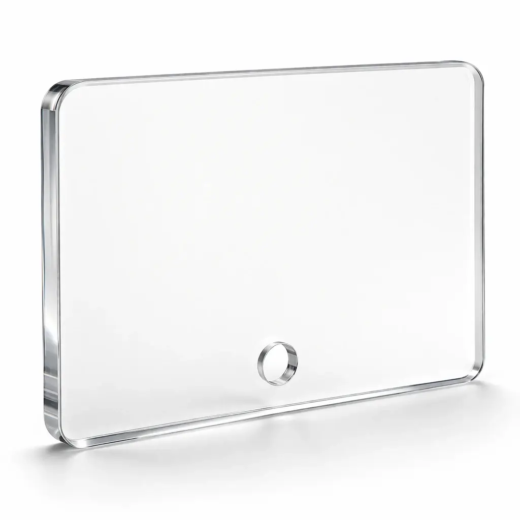 Plaque Plexiglass 8 mm sur mesure avec trou