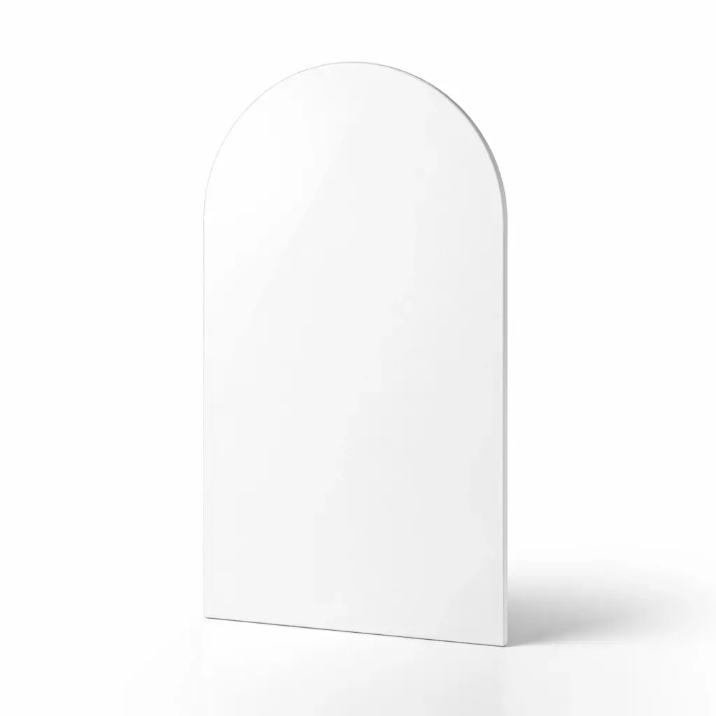 arche plexiglass blanc brillant 3 mm sur mesure
