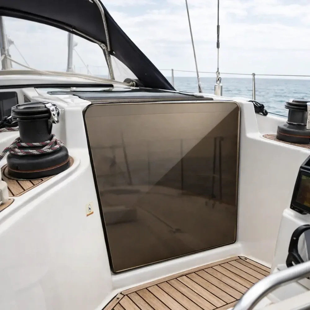 Porte Voilier Plexiglass Fume Marron Teinte Fonce 6 mm