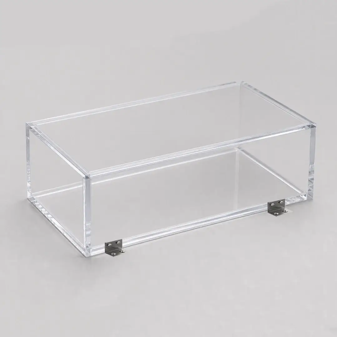 Capot transparent PMAM 5 mm 5 Faces charnière inox ouverture à 270 degrés