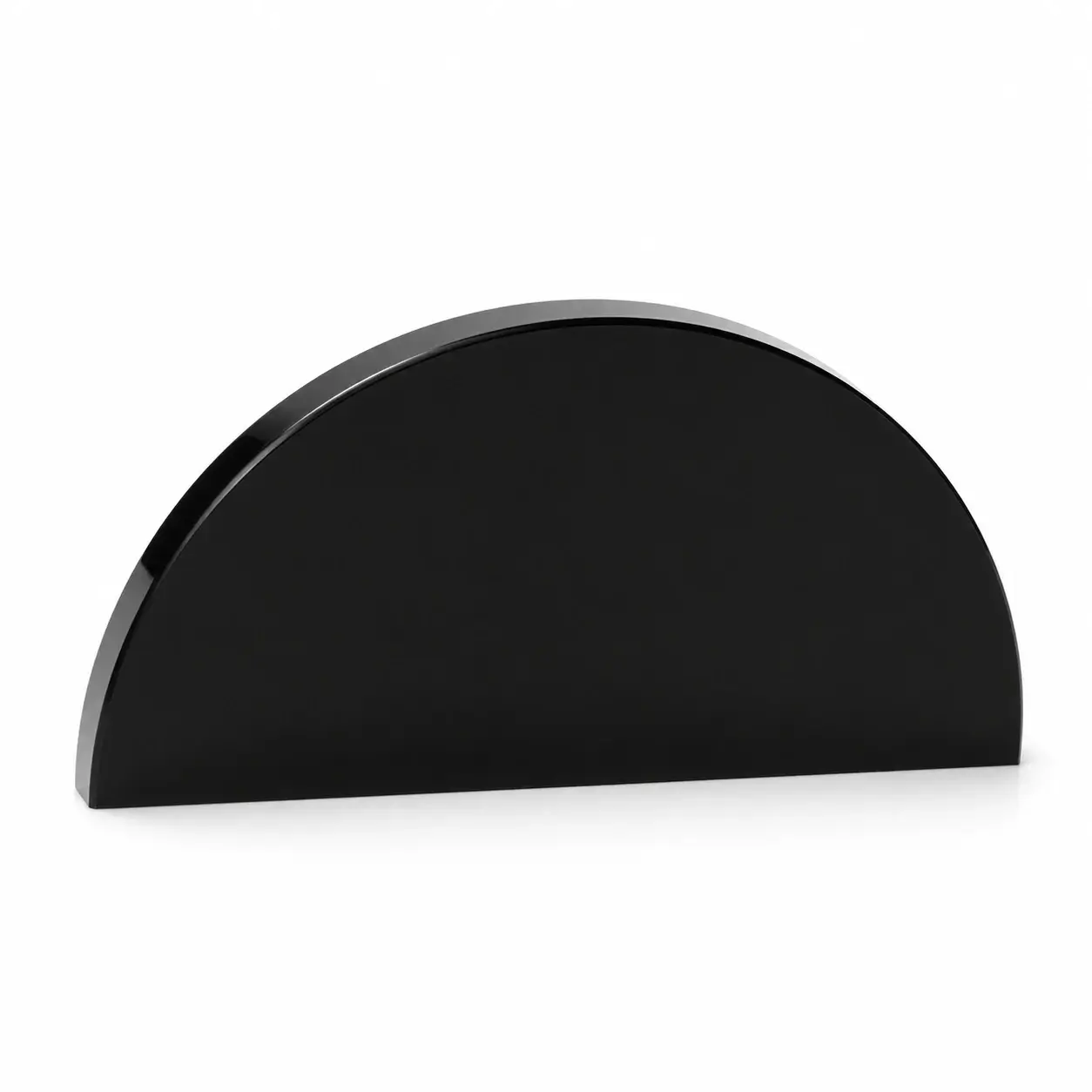 Demi cercle plexiglass noir opaque 10 mm sur mesure