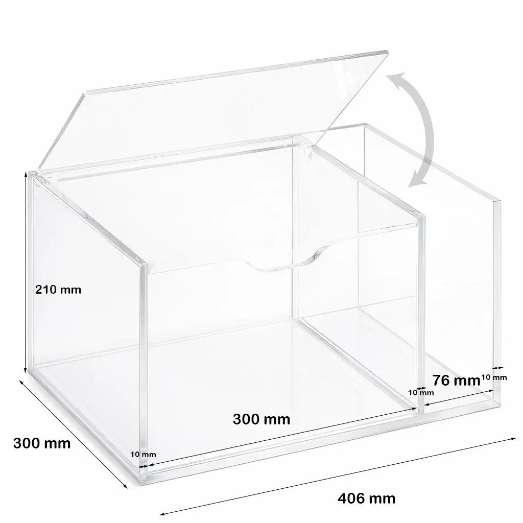 Meuble extincteur transparent plexiglass 10 mm
