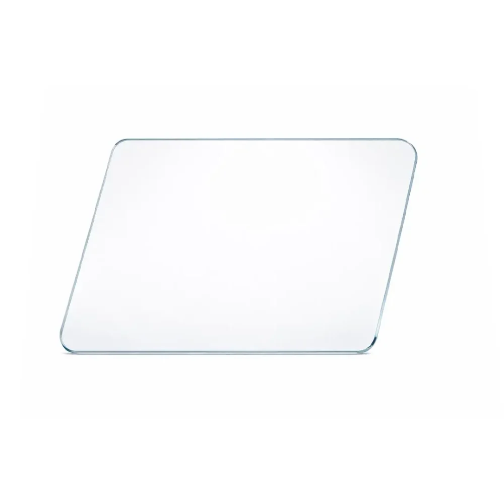 Plexiglass parallélogramme transparent 10 mm poli 116x78 cm angles 55 125 degrés