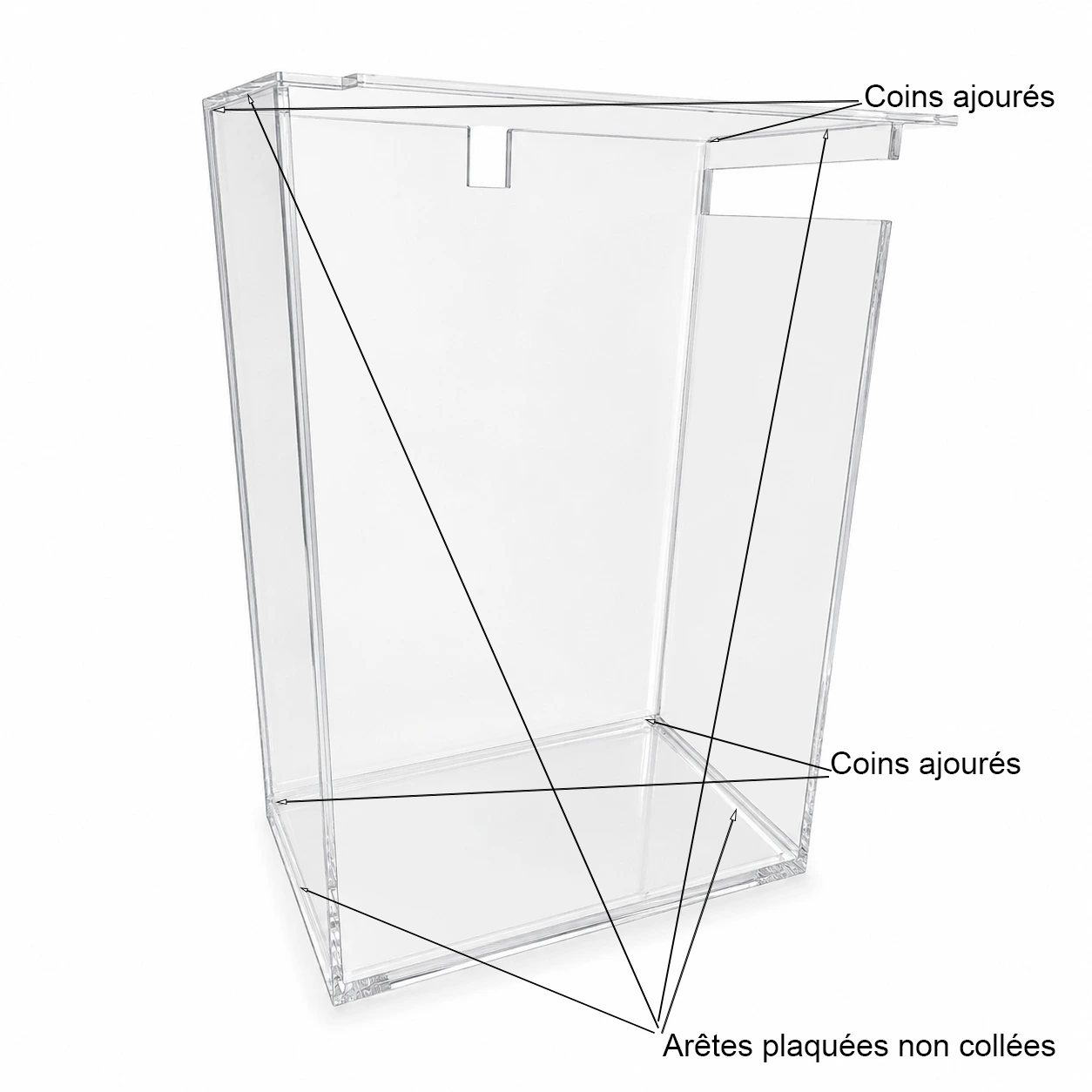 Carter Plexiglass plié sur mesure 5 mm transparent