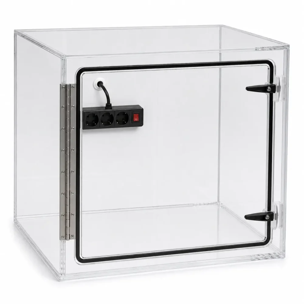 Boîte à Gants Stérile en Polycarbonate Transparent 8 mm Sur Mesure