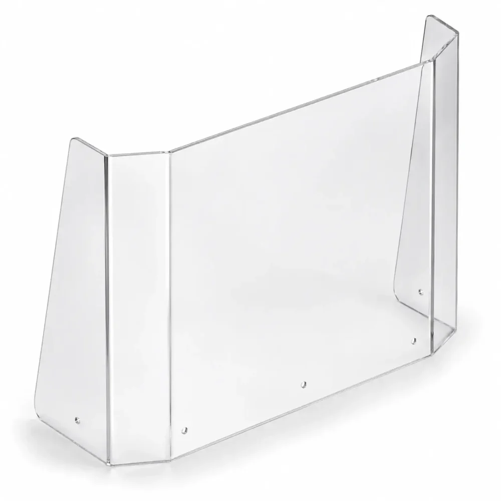 Pare-brise de console bateau transparent 6 mm sur mesure en PMMA ou polycarbonate