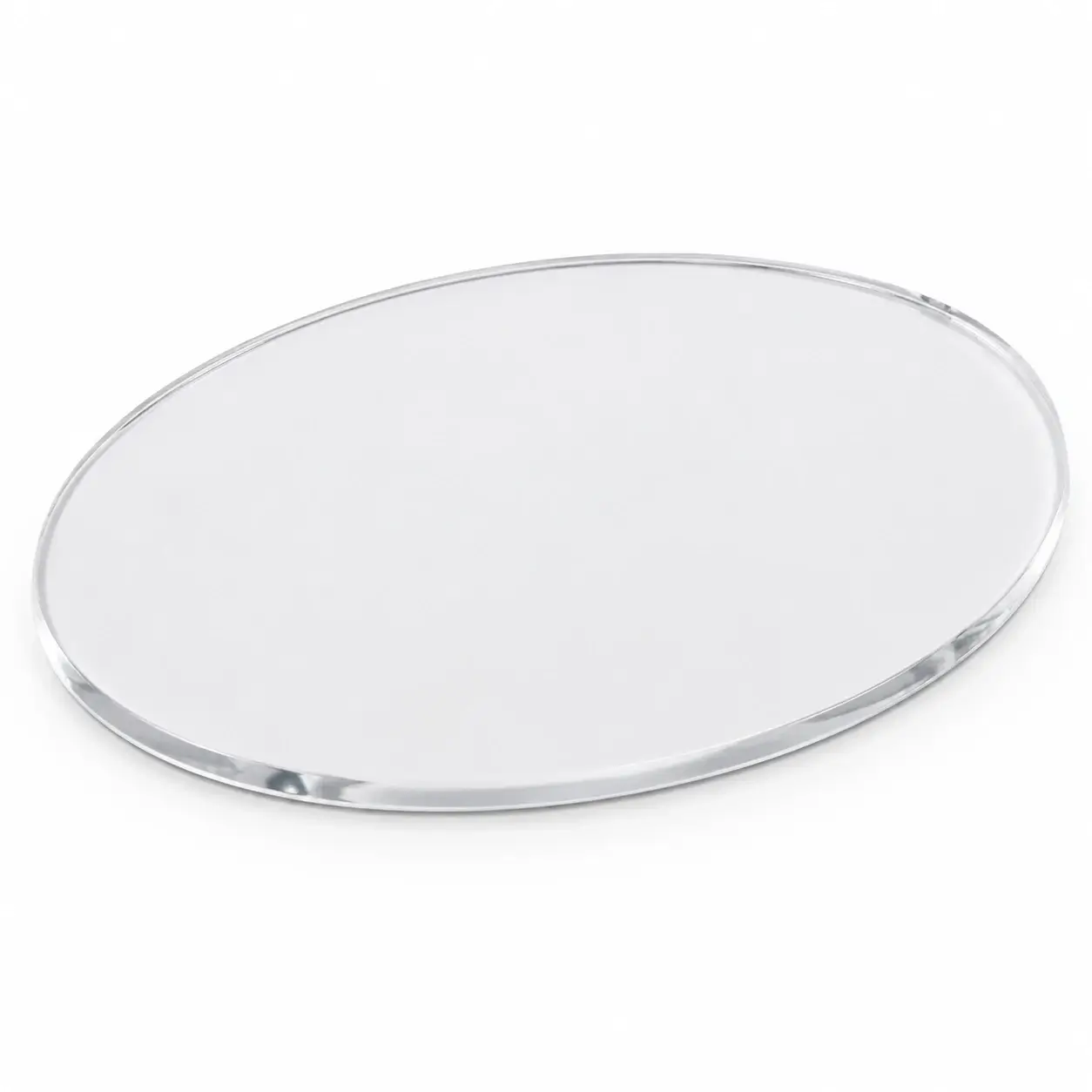 Plexiglass ovale transparent incolore 5 mm sur mesure PMMA coulé CN