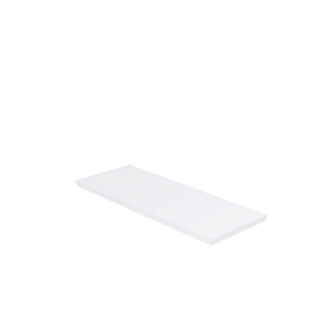 Découpe de Plaque Plexiglass Transparent Premium (Coulé) 12.6x4.1cm | 15 mm | Angles: Carrés | Champs: Polis (Découpe Laser)