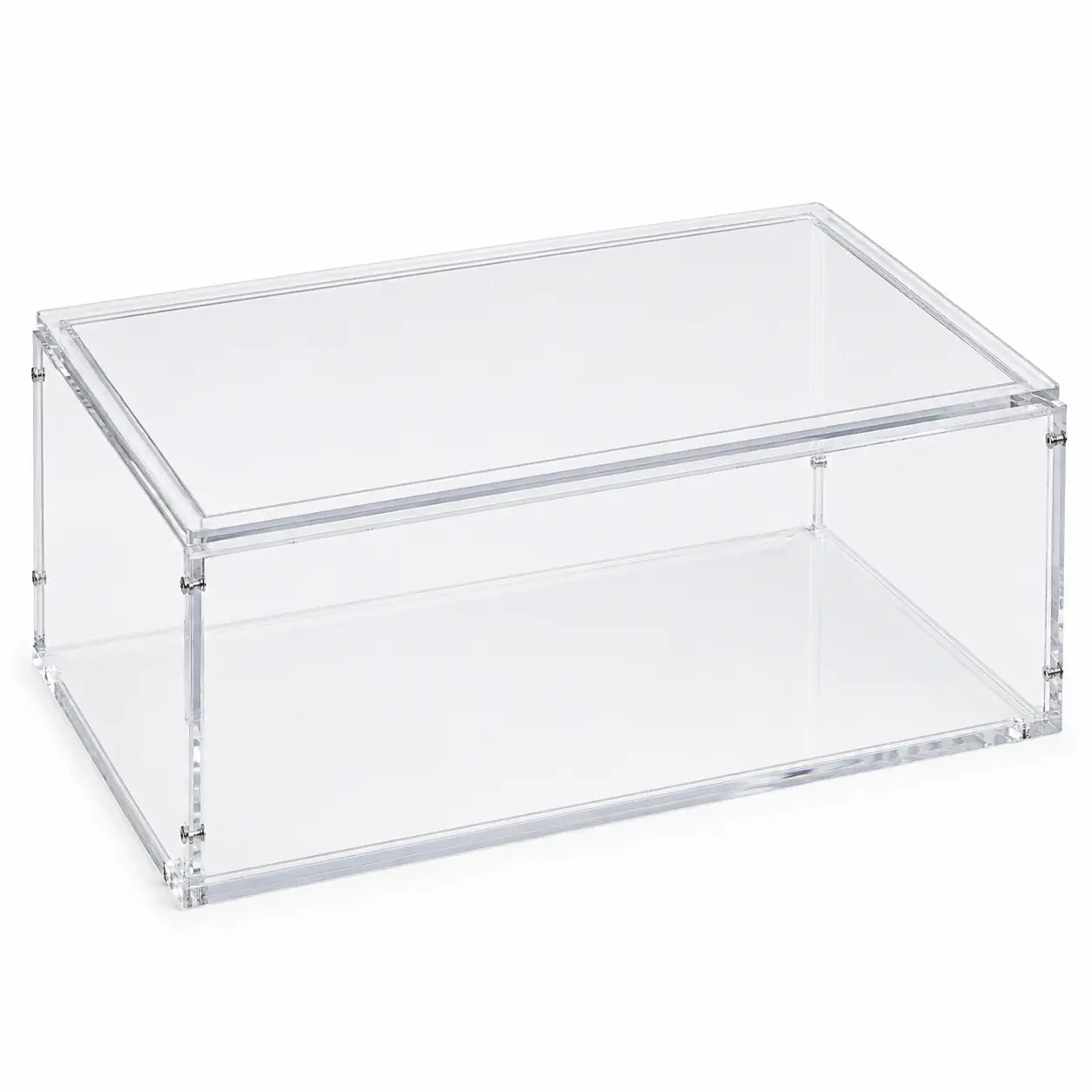 Vitrine Plexiglass 5 Faces Vissée sur Mesure avec Double Couvercle – PMMA Coulé 10 mm – 92 × 72 × H 27 cm 3 Vitrine Plexiglass 5 Faces Vissee sur Mesure avec Couvercle emboitable a feuillure PMMA Coulé 10 mm 92 × 72 × H 27 cm