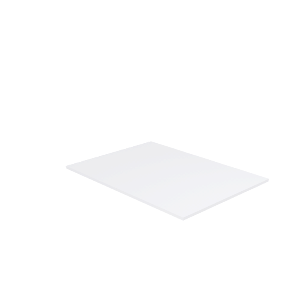 Découpe de Plaque Plexiglass Transparent Premium (Coulé) 70x45cm | 8 mm | Angles: Arrondis | Rayon: 5 mm | Champs: Polis (Découpe Laser)