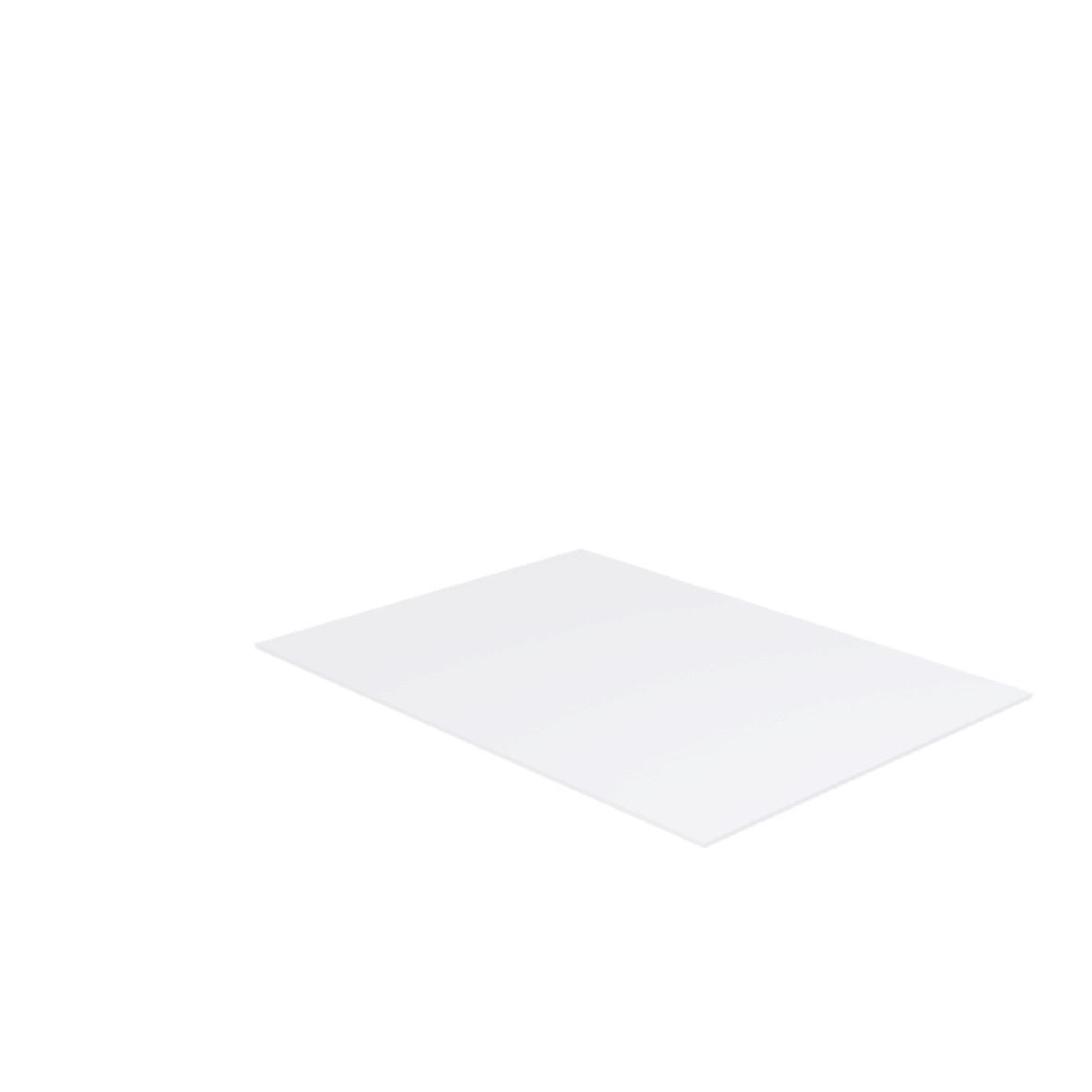 Découpe de Plaque Plexiglass Transparent Premium (Coulé) 70x45cm | 3 mm | Angles: Carrés | Champs: Polis (Découpe Laser)