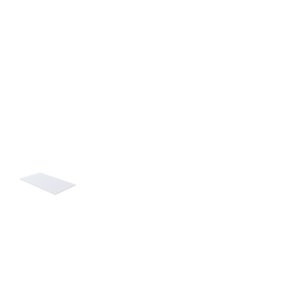 Découpe de Plaque Plexiglass Blanc Diffusant 20x10cm | 10 mm | Angles: Carrés | Champs: Polis (Découpe Laser)