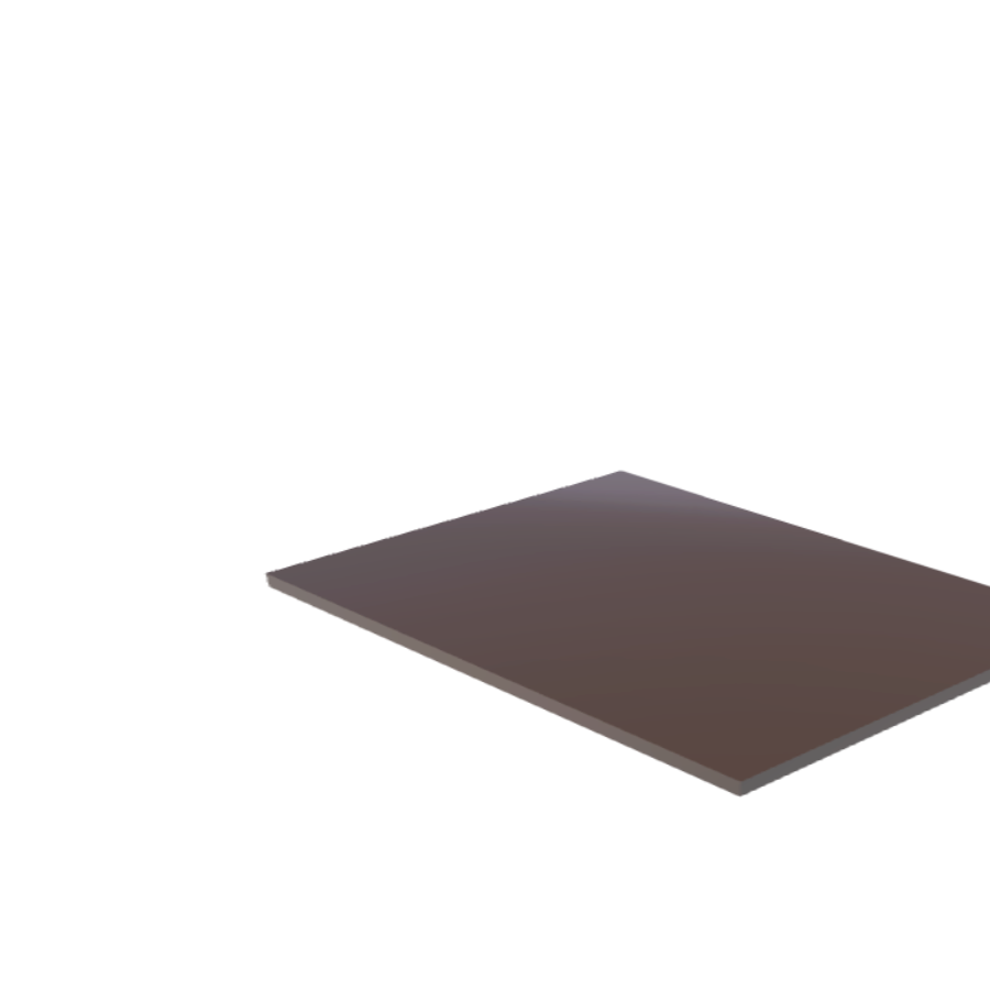 Découpe de Plaque Plexiglass Fumé Marron Foncé 90x60cm | 10 mm | Angles: Carrés | Champs: Polis (Découpe Laser)