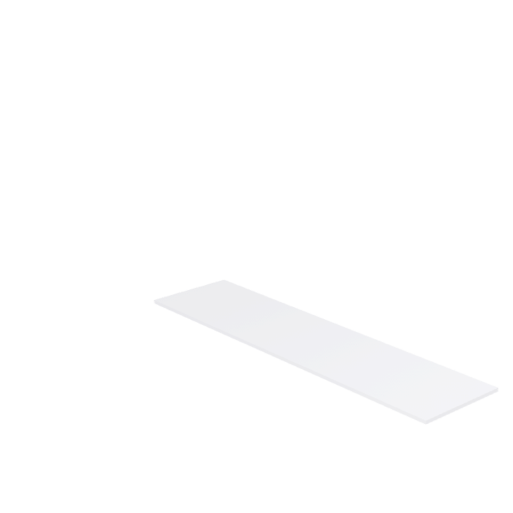 Découpe de Plaque Plexiglass Transparent Premium (Coulé) 250x50cm | 4 mm | Angles: Carrés | Champs: Polis (Découpe Laser)