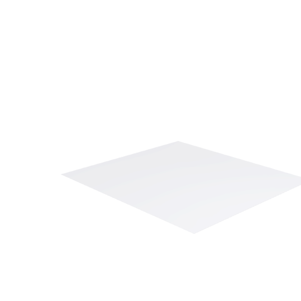 Découpe de Plaque Plexiglass Transparent Premium (Coulé) 51.6x45.8cm | 3 mm | Angles: Arrondis | Rayon: 40 mm | Champs: Polis (Découpe Laser)