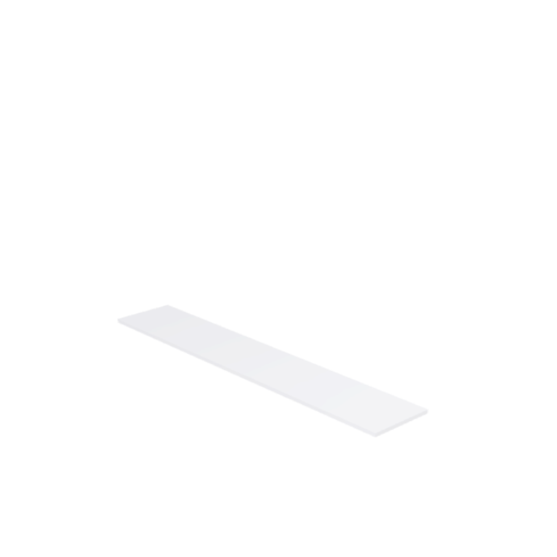 Découpe de Plaque Plexiglass Transparent Premium (Coulé) 28x0.8cm | 5 mm | Angles: Carrés | Champs: Polis (Découpe Laser)
